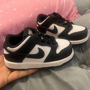 Nike Kids Black and White dunks